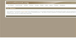 Desktop Screenshot of covertincest.org