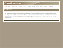 Tablet Screenshot of covertincest.org